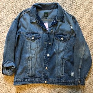 Medium wash jean jacket